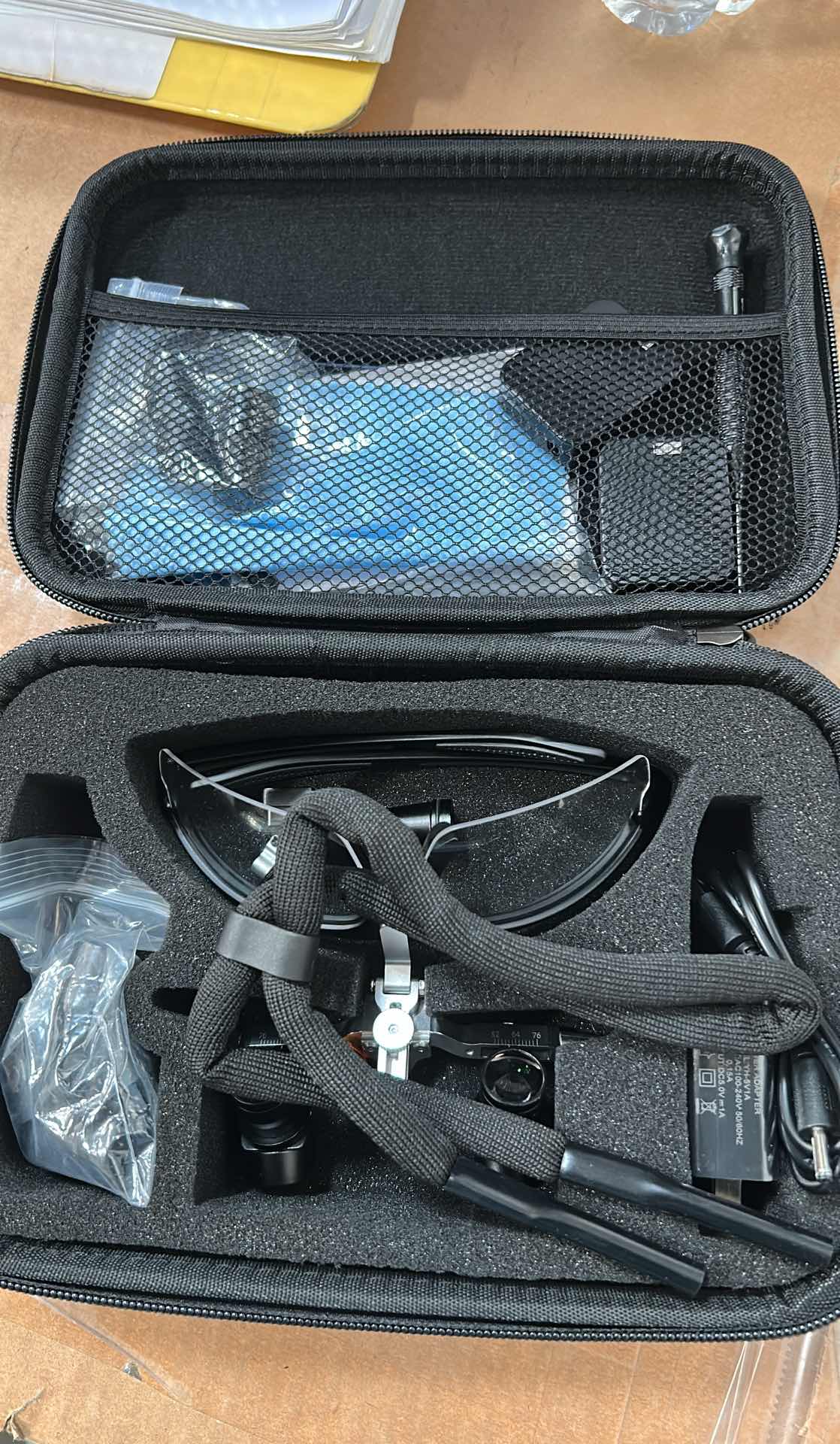 Ergonomic Dental Loupes Magnifier Binocular & LED Headlight with 4.0X 5.0X 6.0X Lenses - Open Box
