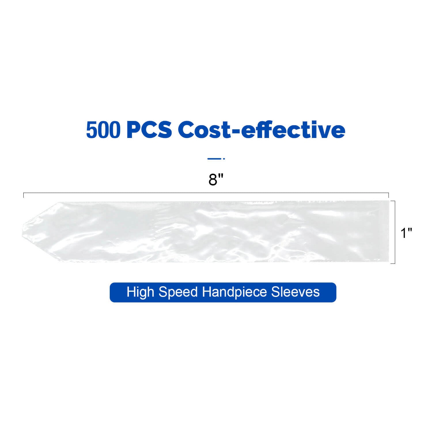 Disposable Dental High Speed Handpiece Sleeves Covers 1"X8" 500pcs/Box