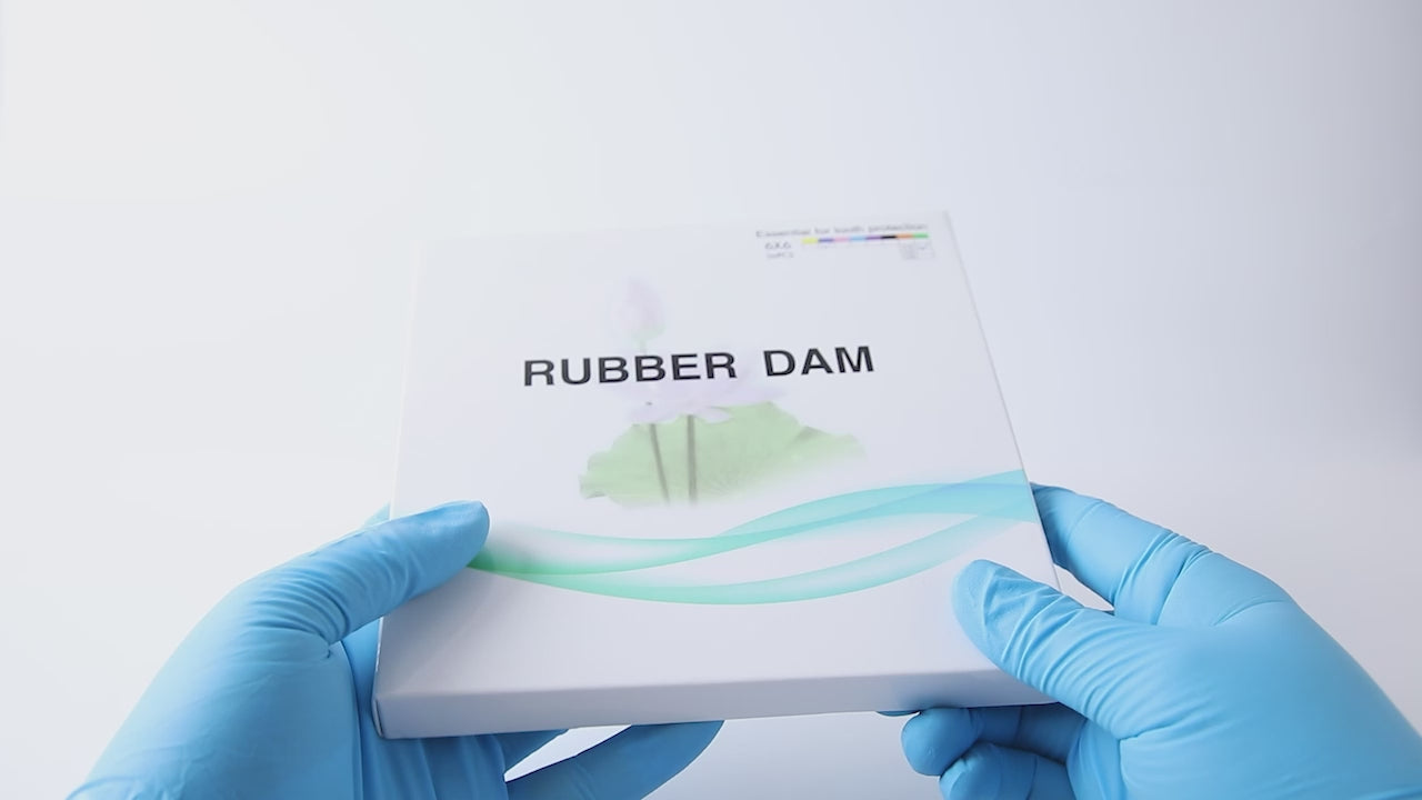 Load video: Dental Rubber Dams Natural Latex 6&quot;x6&quot; 36pcs/Box - azdentall.com