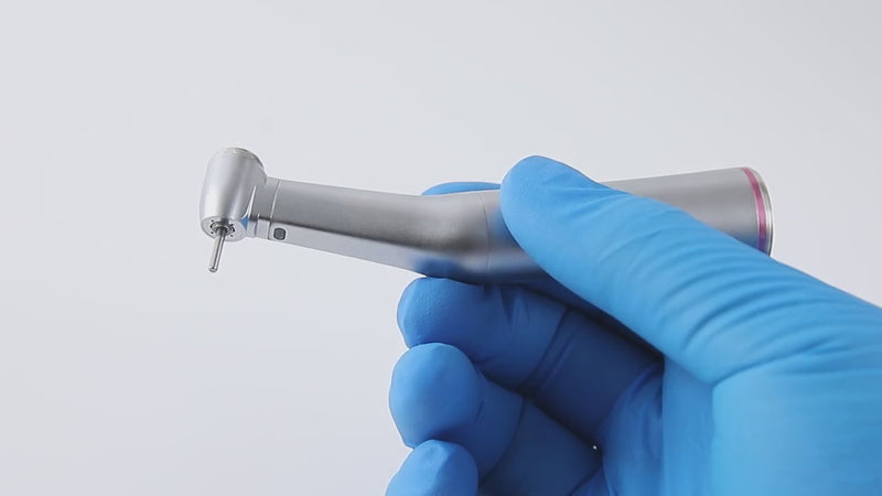 AZDENT Dental 1:5 Fiber Optic Electric Contra Angle Handpiece Internal Four Way Spray Removable Design - azdentall.com