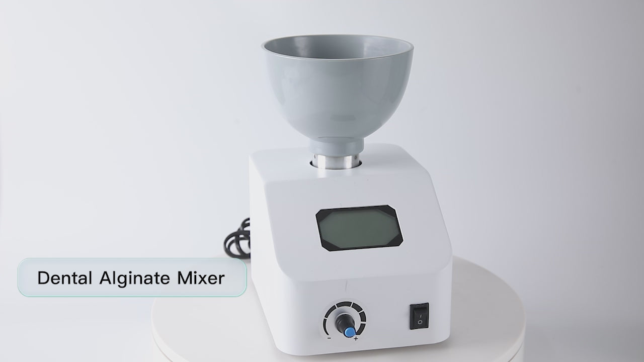 Load video: Dental Impression Alginate Mixer Laboratory Printer &amp; Mixing Bowl - azdentall.com