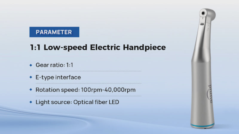 Jinme 1:1 Low Speed Electric Handpiece Fiber Optic Inner Channel W11L - azdentall.com