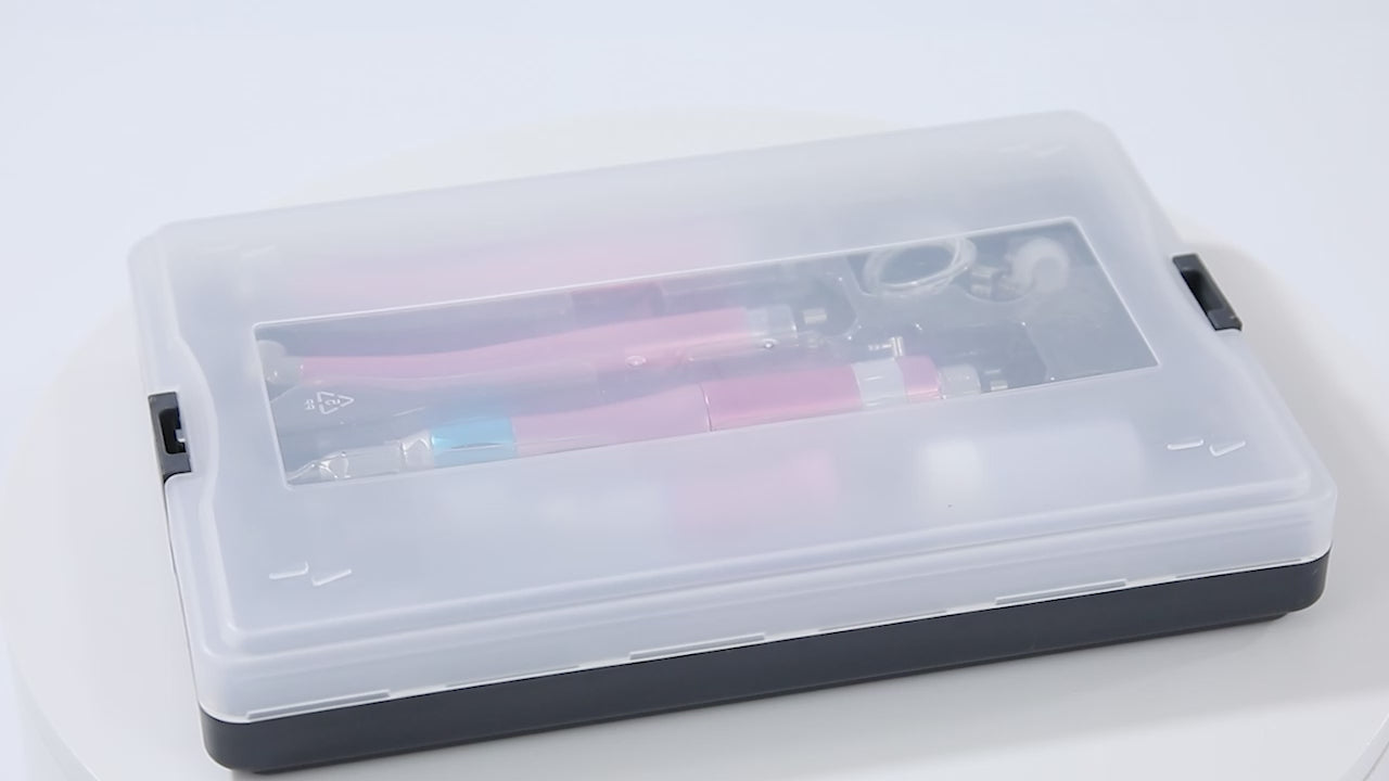 Load video: Dental Color High and Low Speed Handpiece Kit 2/4 Holes - azdentall.com