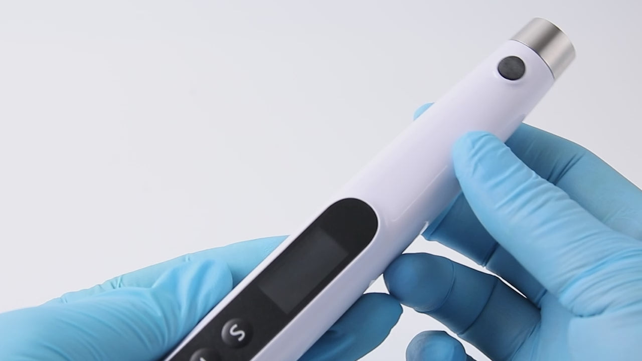 Load video: Dental Wireless Electric Orthodontic Handpiece Interproximal System Prophy Motor &amp; 5pcs Strips - azdentall.com