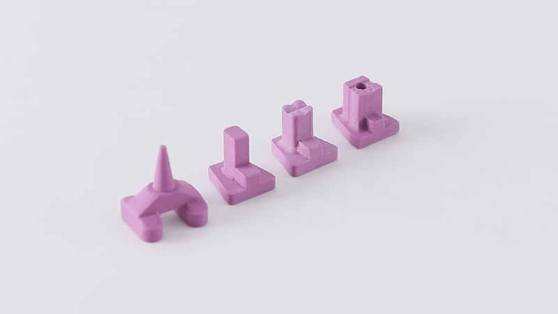 Dental Lab Ceramic Firing Pink Pegs for Porcelain Single Crowns Oven Tray - azdentall.com