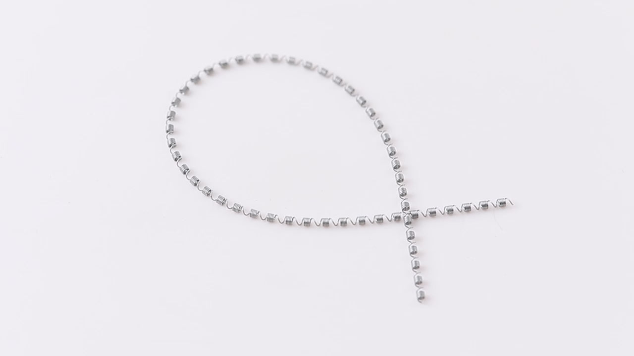 Load video: AZDENT Dental Orthodontic NI-TI Open and Closed Distalized Spring 190mm 0.008/0.010/0.012 1pc/Pack - azdentall.com
