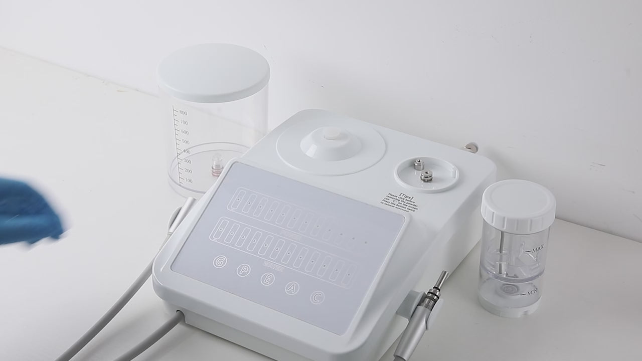 Load video: Dental PerioJet Pro Ultrasonic Scaler Air Polisher 2 in 1 Sandblasting Periodontal Therapy System - azdentall.com
