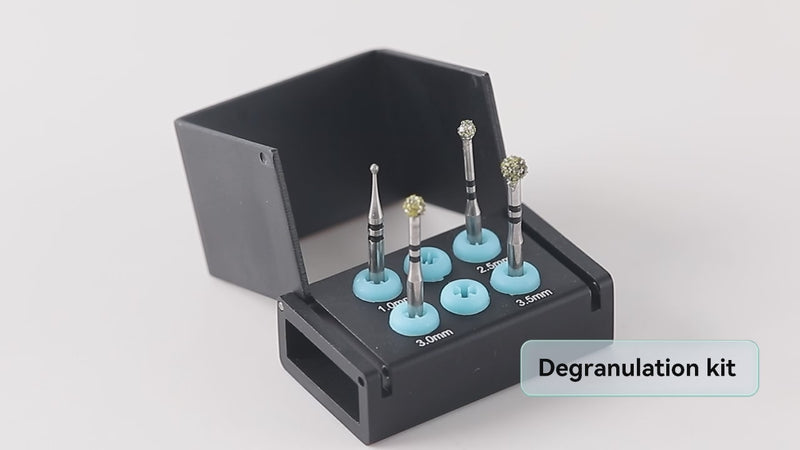 Dental Degranulation Bur Kit Osseous Debridement Soft Tissue Removal CA 2.35mm 31mm 4Pcs/Box - azdentall.com
