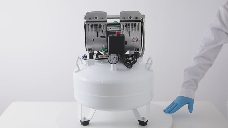 Dental Silent Oil Free Air Compressor 24L 600W 118L/min for 1PC Dental Chair - azdentall.com