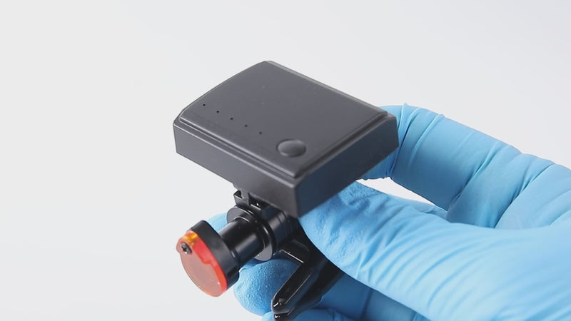 Dental 5W LED Wireless Headlight Optical Filter Clip on Binocular Loupe - azdentall.com