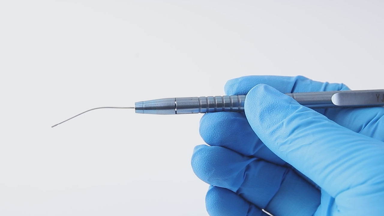 Load video: Dental Micro Tweezers Root Canal File Extractor Instruments - azdentall.com