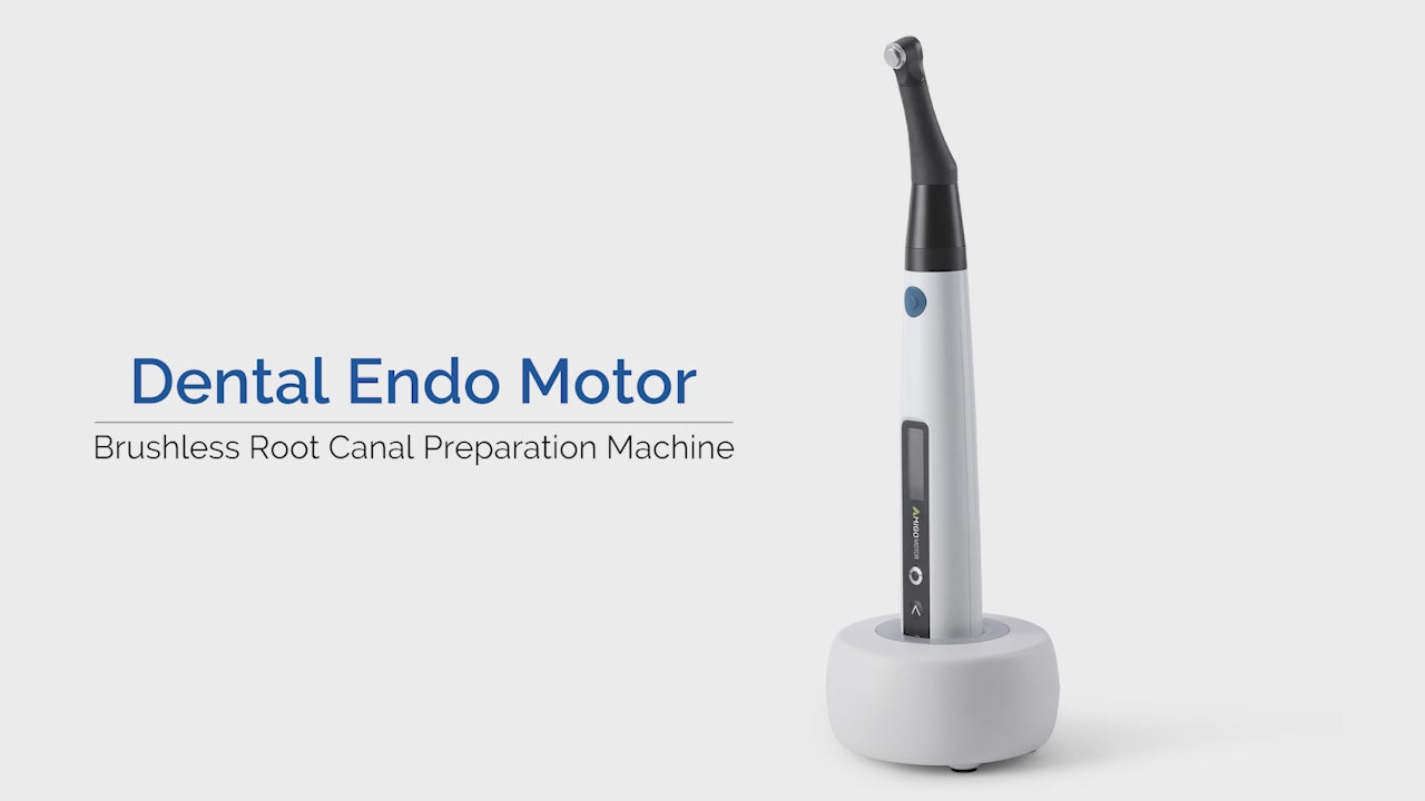 Load video: Dental Brushless LED Endo Motor 6.3:1 Mini Contra Angle - azdentall.com