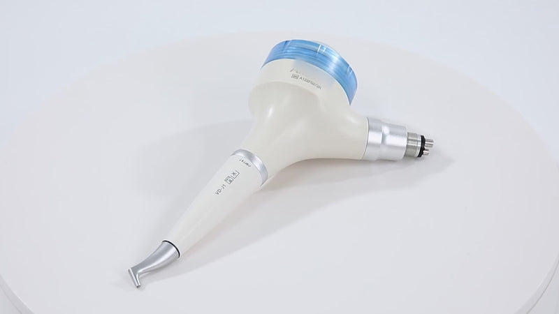 AZDENT Dental Air Polisher Prophy Teeth Whitening A1 Detachable 360° Rotating Handpiece 4 Holes Light Blue - azdentall.com