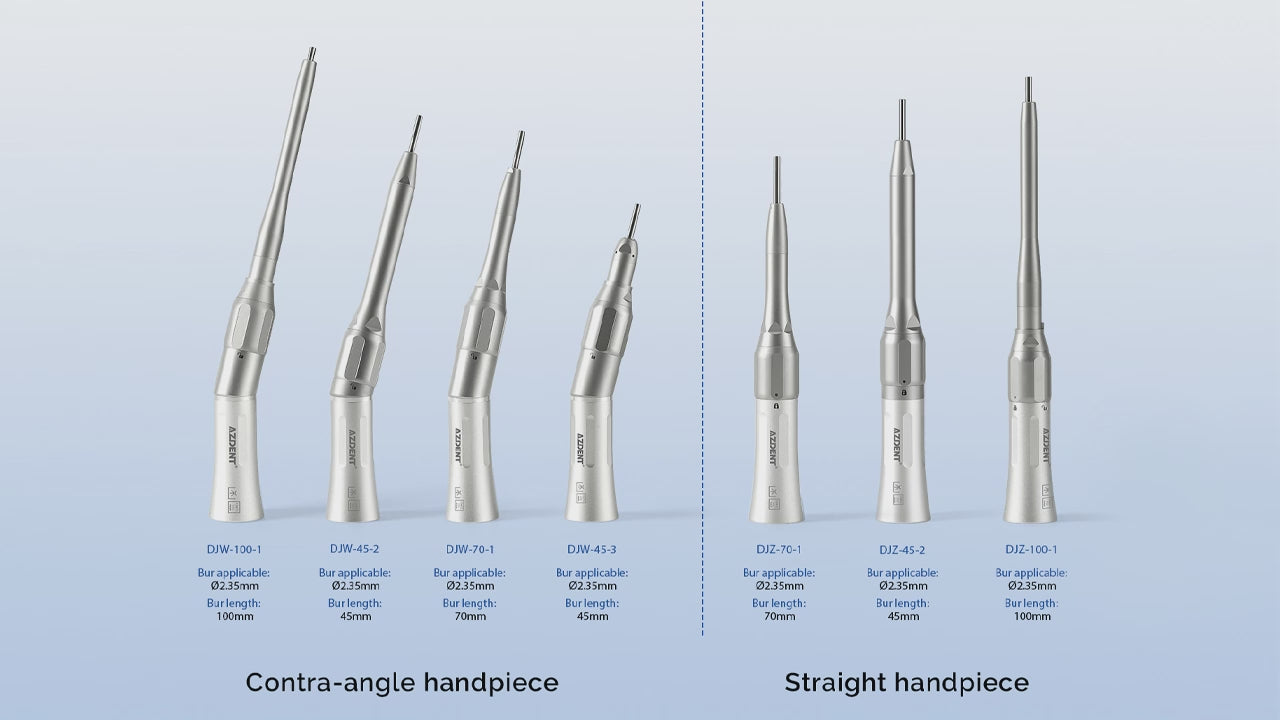 Load video: AZDENT Dental 1:1 Surgical Osteotomy Contra Angle Handpiece External Spray - azdentall.com