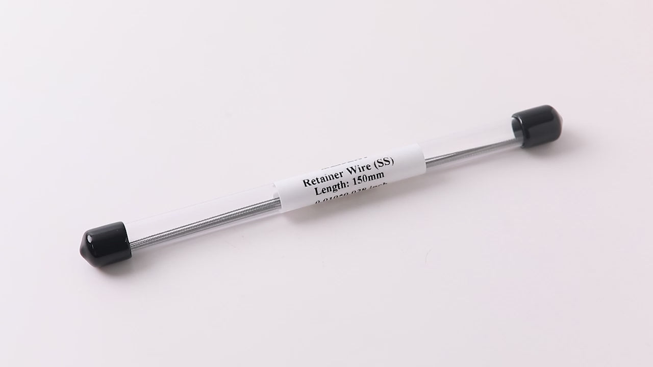 Load video: AZDENT Dental Orthodontic Stainless Steel Lingual Retainer Wire Flat Straight Twist Wires 10pcs/Pack - azdentall.com