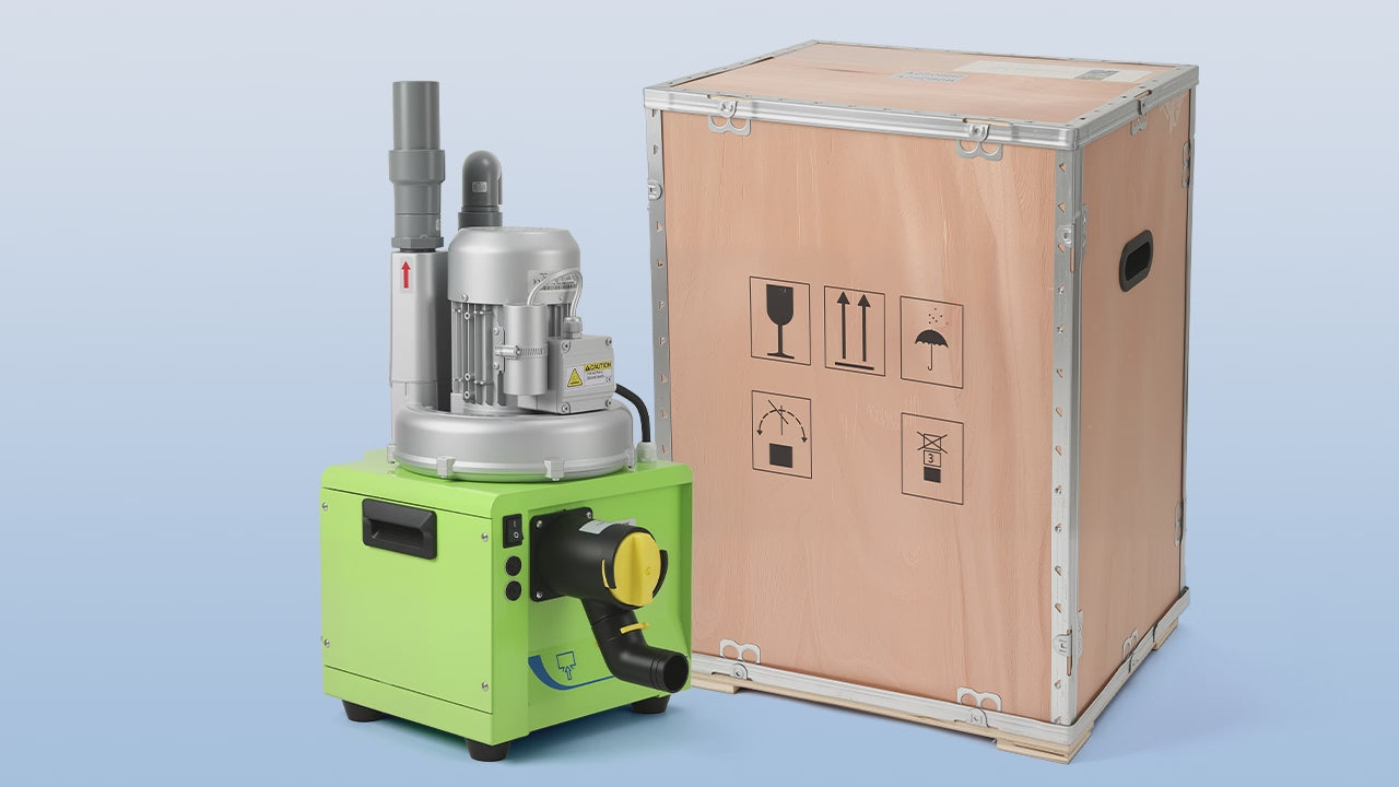 Load video: Portable Dental Suction Unit 300L/min 750W for 1-2 Dental Chair Low Working Noise