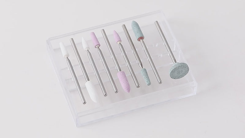 Dental Polishing Stones HP 2.35mm Ceramic Metal Composite White Green Pink Stone 9pcs/Box - azdentall.com