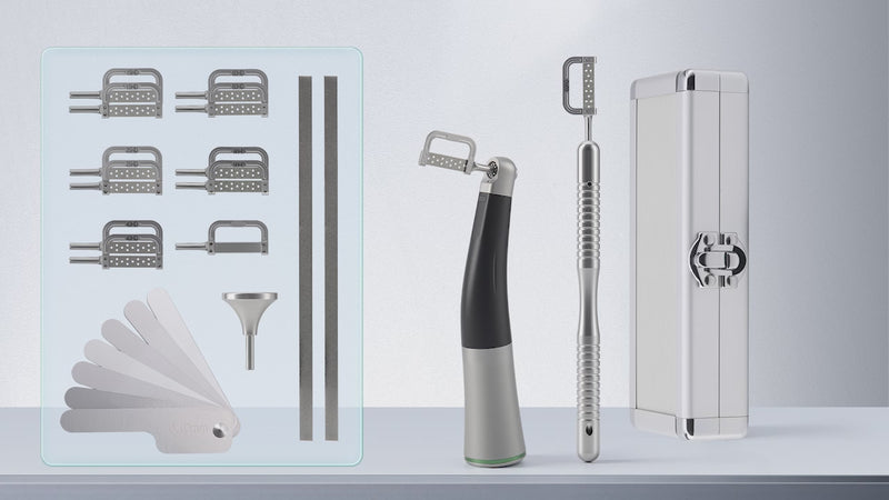 Dental Fiber Optic 4:1 Reduction Contra Angle Handpiece Interproximal Strips - azdentall.com