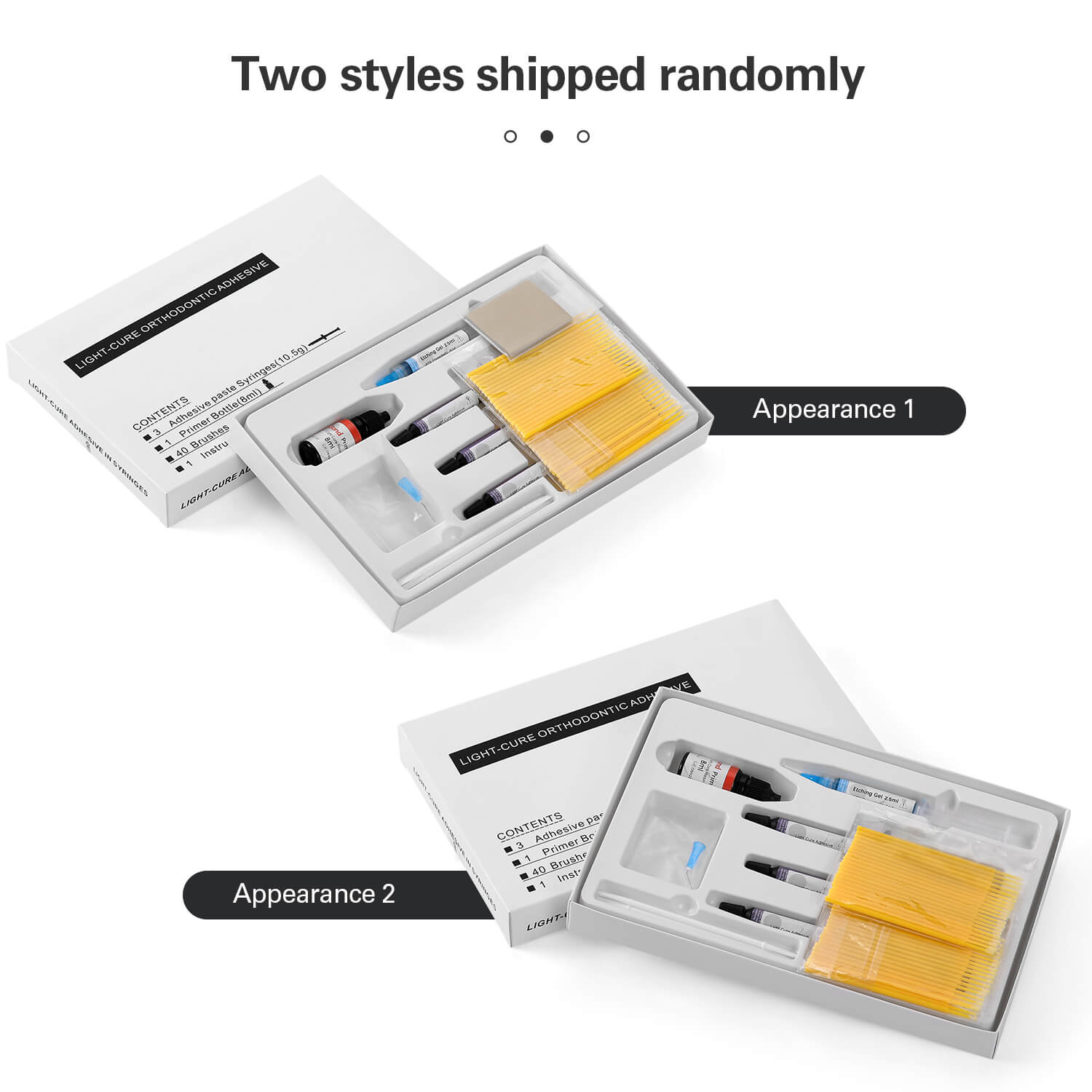 Orthodontic Bonding Light Cure Adhesive Kit Syringes 3pcs 10.5g - azdentall.com