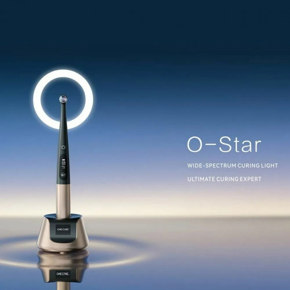 Woodpecker O-Star Curing Light Wide-Spectrum w/ Light Meter 360° Rotary 7 Modes Metal Body 3000mW/cm2 - azdentall.com