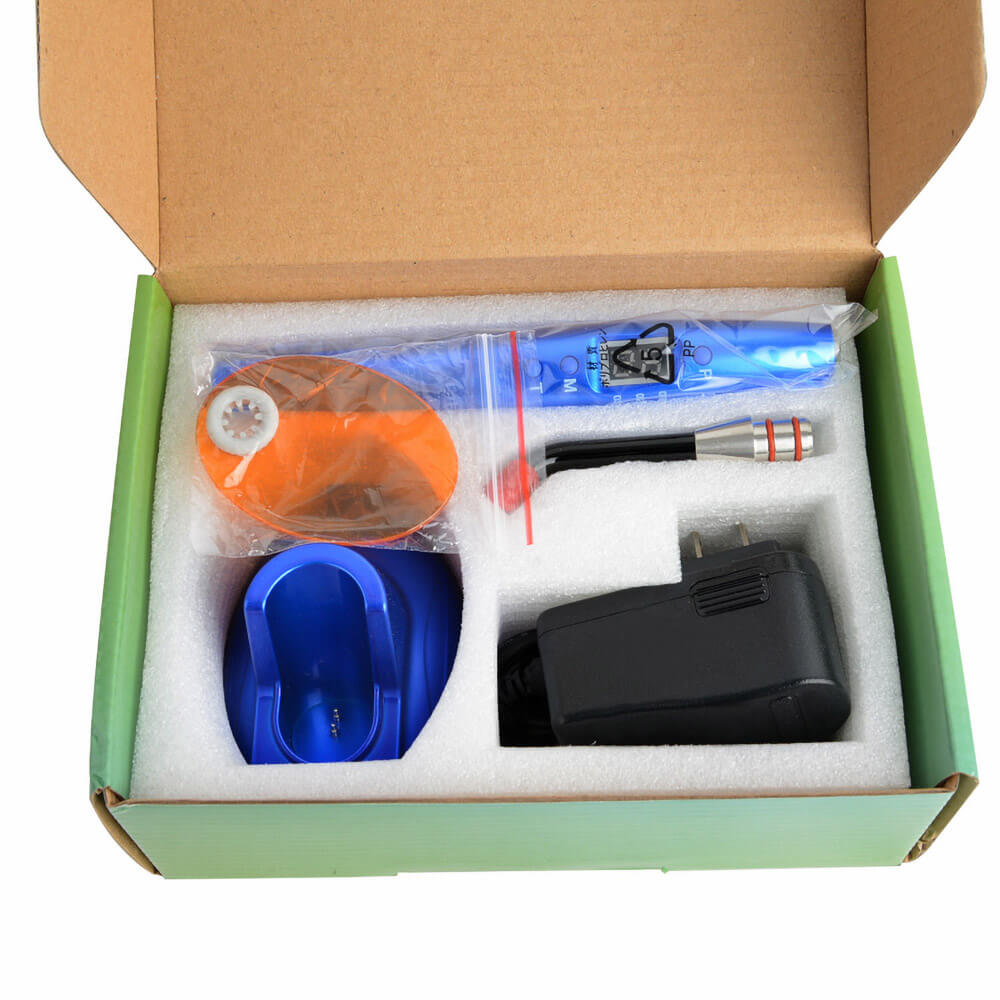 Dental LED Rainbow Curing Light Lamp Resin Cure Plastic Handle Blue