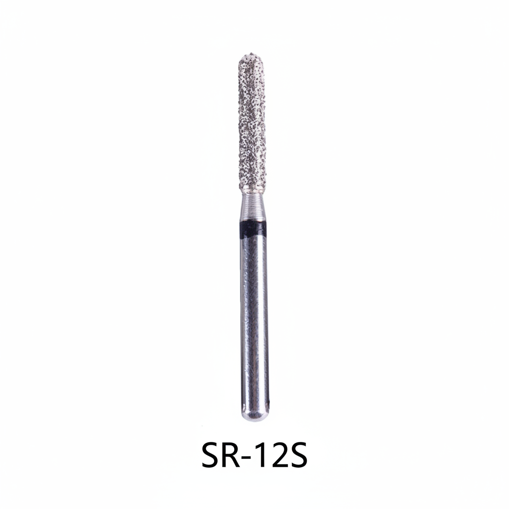 AZDENT Diamond Bur SR Series Full Size Round End Cylinder 5pcs/Pack