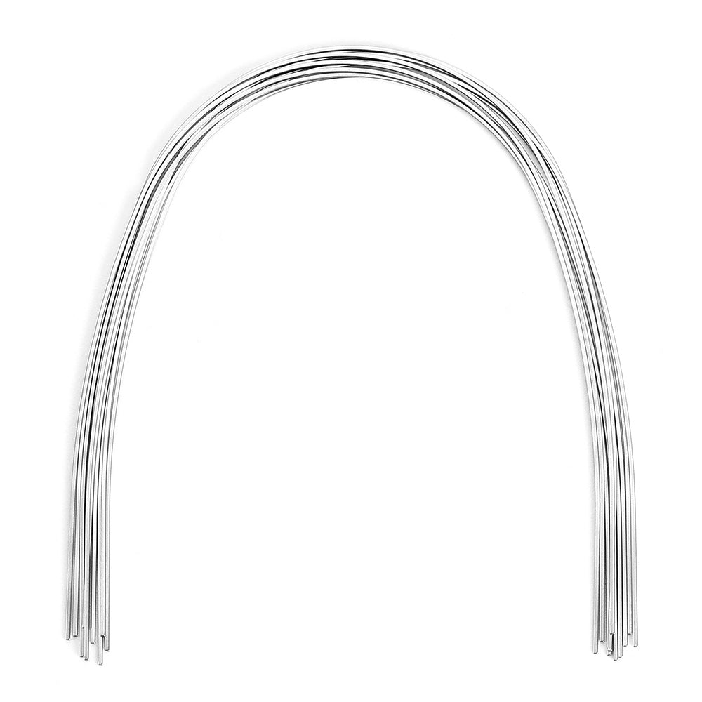 AZDENT Dental Orthodontic Archwire Niti Super Elastic Ovoid Form Rectangular 0.016 x 0.022 Lower 10pcs/Pack - azdentall.com