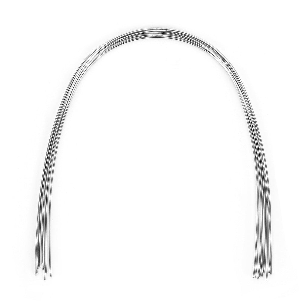 AZDENT Dental Orthodontic Archwire Stainless Steel Oval Form Round 0.018 Lower 10pcs/Pack - azdentall.com