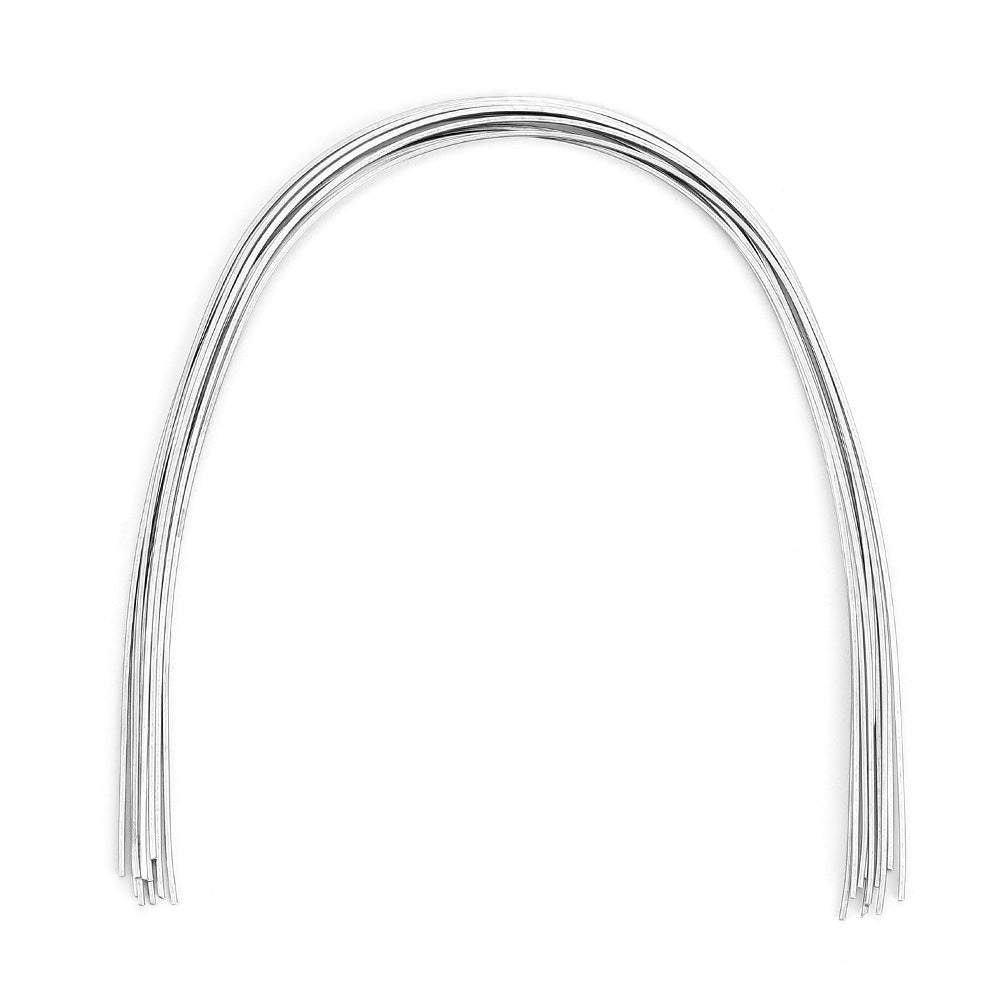 AZDENT Dental Orthodontic Archwire Stainless Steel Oval Form Rectangular  0.018 x 0.025 Lower 10pcs/Pack-azdentall.com