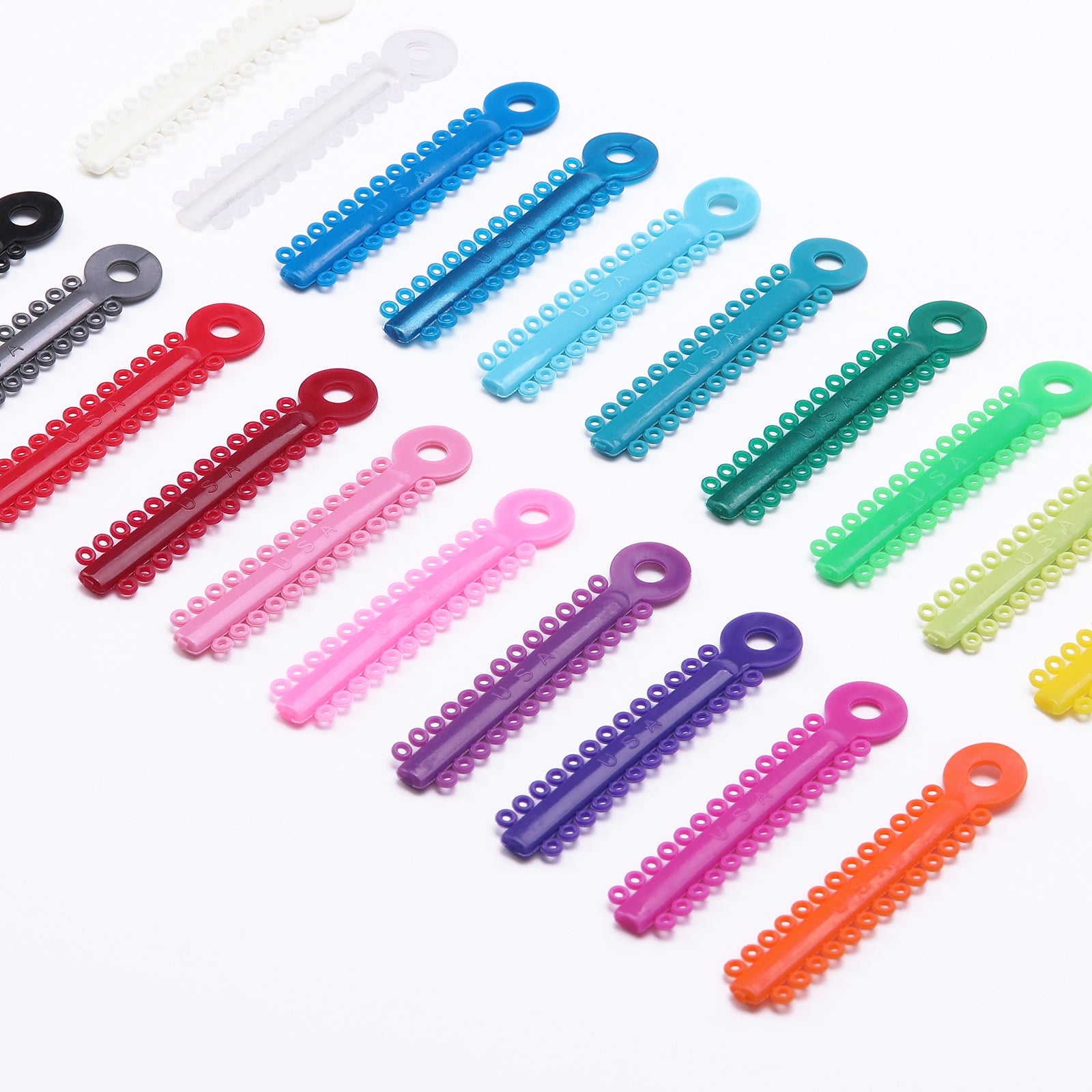 AZDENT Orthodontic Ligature Ties Multi-Color & Clear Color 1014pcs/pack - azdentall.com