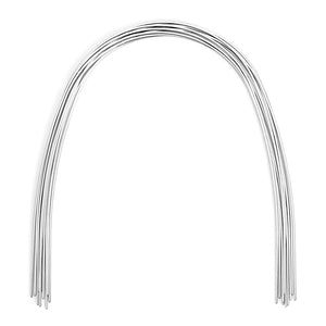 AZDENT Dental Orthodontic Archwire Niti Super Elastic Ovoid Form Rectangular 0.016 x 0.025 Lower 10pcs/Pack - azdentall.com