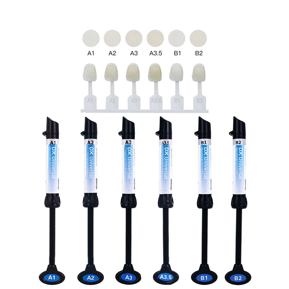 Dental Universal Nano Hybrid Light Cure Composite Resin A1/A2/A3/A3.5/B1/B2 4g Syringe - azdentall.com