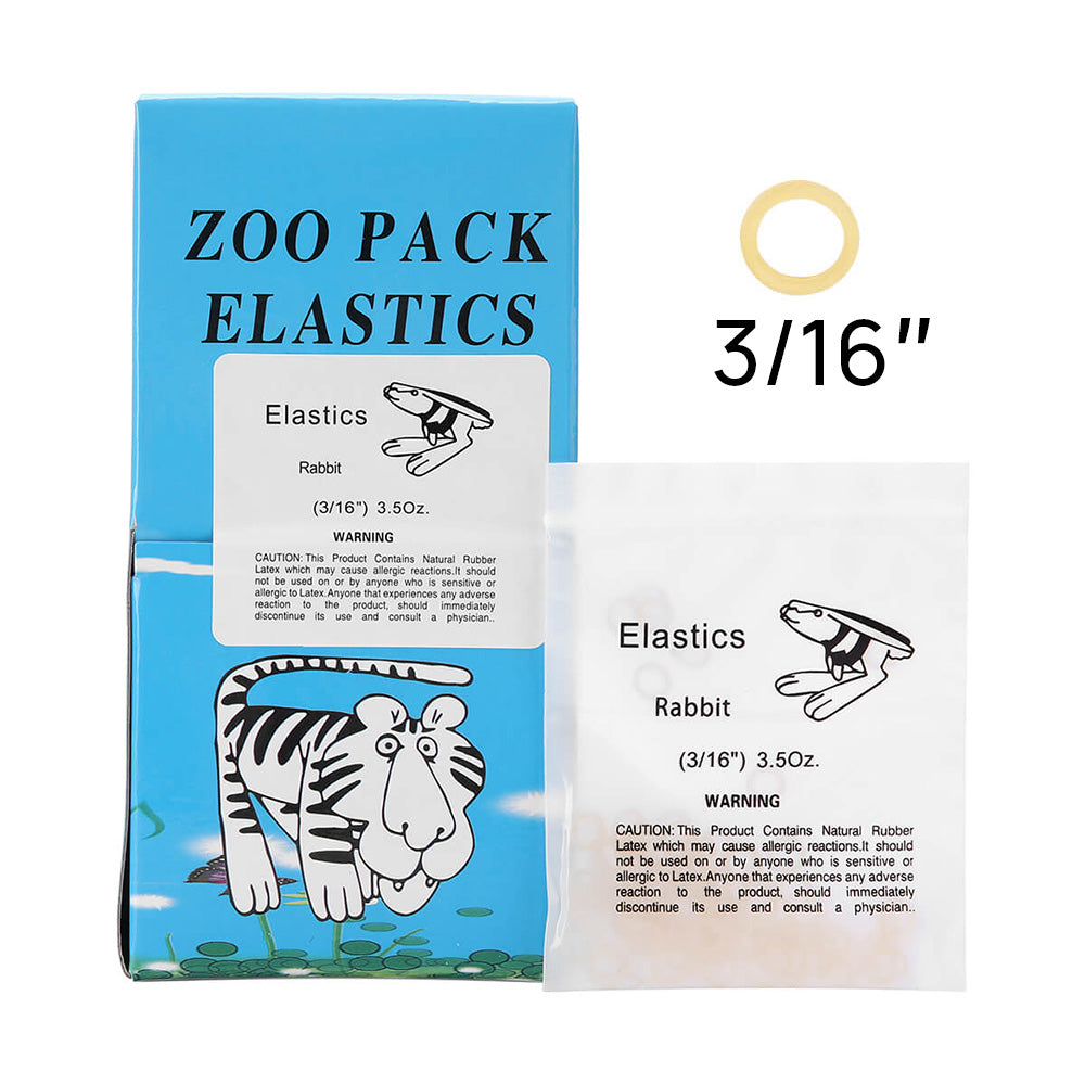 Orthodontic Elastic Rubber Bands (RABBIT 3/16, 3.5 Thailand Orthodontic Elastic Rubber Bands (RABBIT 3/16, 3.5 Thailand