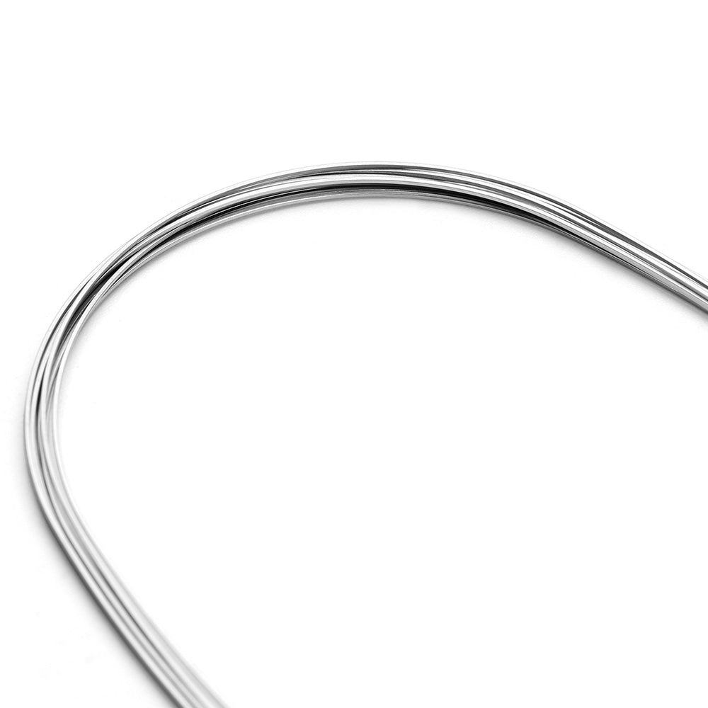 AZDENT Ortho Stainless Steel Arch Wires – Rectangular, 50pcs (5 Bags) Natural Form