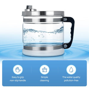 Water Distiller Stainless Steel Glass Bucket Dual Screen Touch 750W 4L 1L/H - azdentall.com