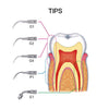 Dental Ultrasonic Scaler Wireless Control LED Handpiece and 5 Tips