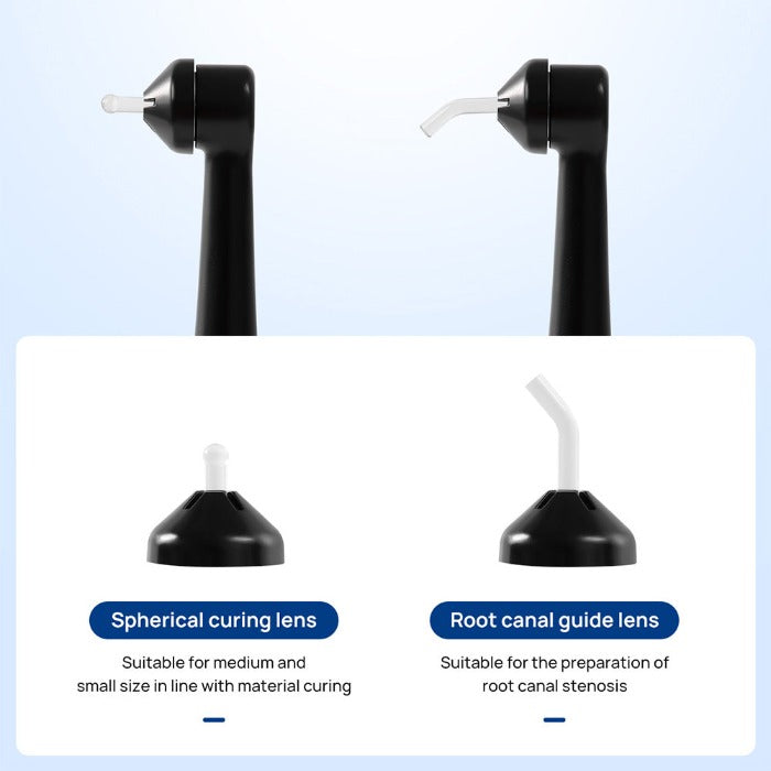 AZDENT Dental Curing Light LED Wide Spectrum 1 Second Metal Body Built-in Light Meter 2600mW/cm² 10W Power With Caries Detection Mode - azdentall.com