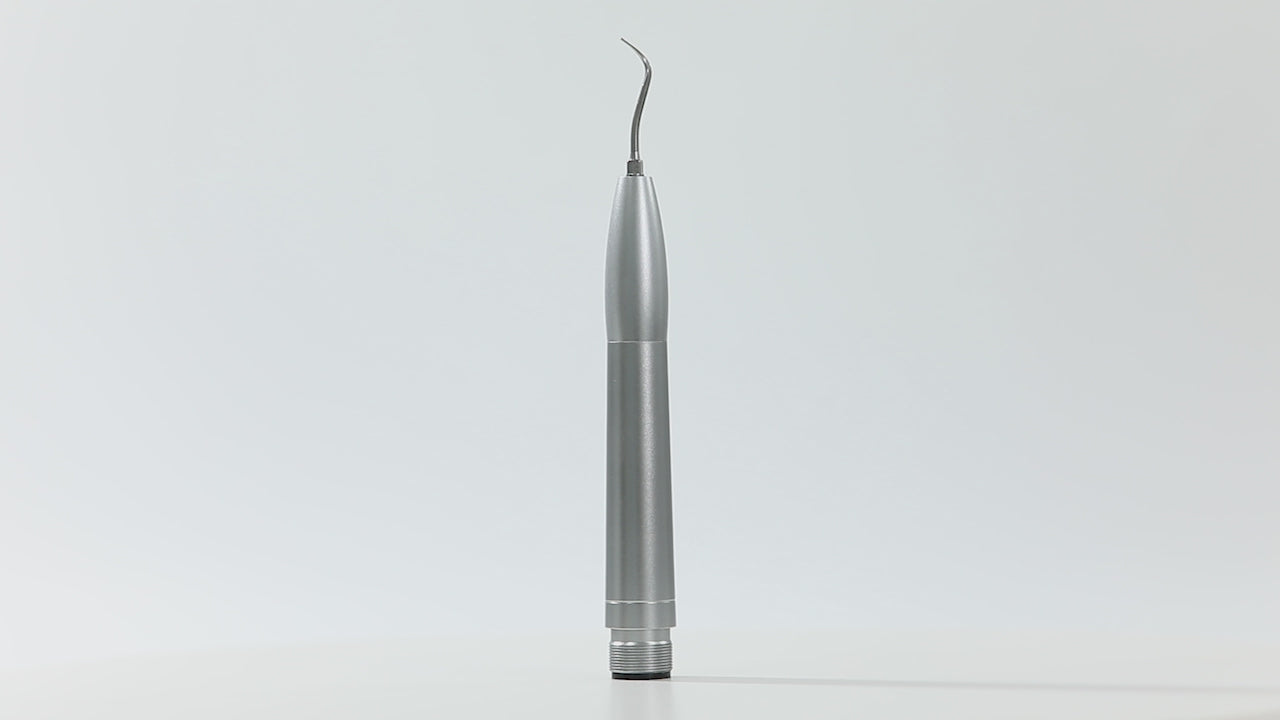 Load video: Dental Air Scaler Handpiece Tooth Cleaner With 3 Tips 2/4 Holes - azdentall.com