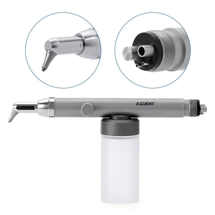 AZDENT Dental Aluminum Oxide Micro Blaster With Water Spray 360° Rotate 2/4Hole-azdentall.com