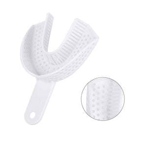 Dental Impression Trays Perforated Plastic Autoclave 5 Sizes Upper And Lower 2pcs/Pack