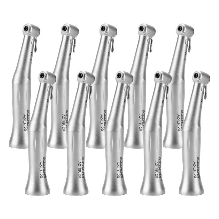 10pcs AZDENT 20:1 Implant Contra Angle Handpiece External Spray Push Button