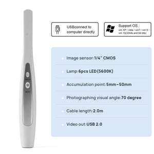 Dental USB Intraoal Camera 6 LED Lamp HD Camera Free Software U Disk Maximum 4.0Mega Pixels Auto-focus