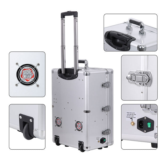 Dental Portable Turbine Unit with Air Compressor Curing Light Ultrasonic Scaler 4 Hole - azdentall.com