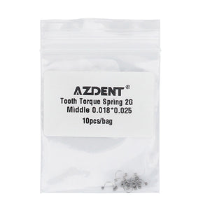 AZDENT Tooth Torque Rectangular Spring 2G Middle 0.018*0.025 10pcs/Bag