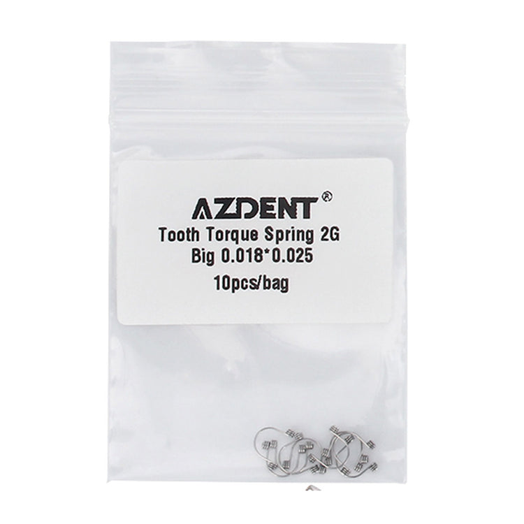 AZDENT Tooth Torque Rectangular Spring 2G Big 0.018*0.025 10pcs/Bag - azdentall.com