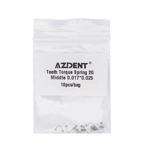 AZDENT Tooth Torque Rectangular Spring 2G Middle 0.017*0.025 10pcs/Bag - azdentall.com