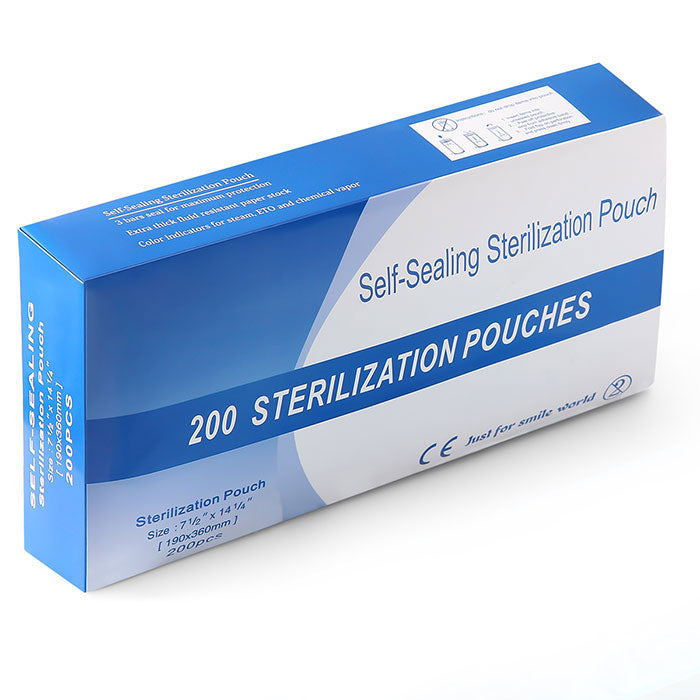 Dental Self-Sealing Sterilization Pouch 7.5"x14.25" 200pcs/Box - azdentall.com