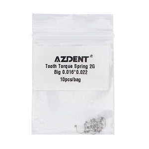 AZDENT Tooth Torque Rectangular Spring 2G Big 0.016*0.022 10pcs/Bag - azdentall.com