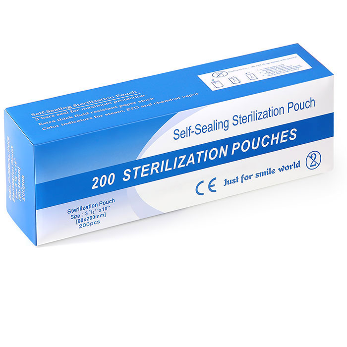 Dental Self-Sealing Sterilization Pouch 3.5"x10" 200pcs/Box - azdentall.com