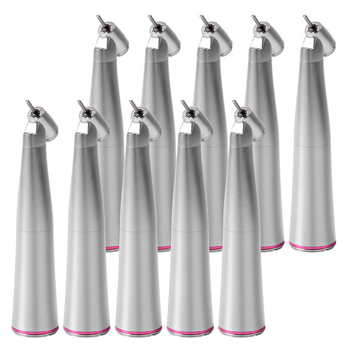 10Pcs Dental 45 Degree Electric Contra Angle Fiber Optic Handpiece 1:4.2 Increasing Internal Water - azdentall.com